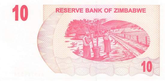 10 Dollars Zimbabwe p.39 2006